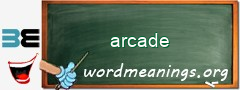 WordMeaning blackboard for arcade